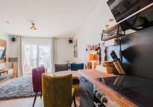 Apartment with ski bus on the doorstep