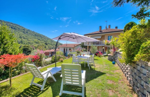 Laveno Apartment | A Due Passi Dal Bosco: Hillside Apartment with Garden&BBQ, Laveno Mombello, Italy
