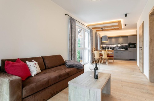 Haus im Ennstal Apartment | Apartment with a private sauna and a balcony