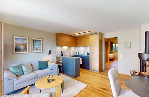 Lenzerheide Apartment | Apartment with Fireplace & Mountain View