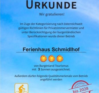 Oggau Apartment | Ferienhaus Schmidlhof