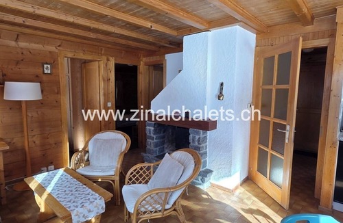 Zinal Ski Chalet | Individual chalet in Zinal - 1 bedroom with a double bed (140x200) - 1 bedroom with 2 beds - 1 bedro