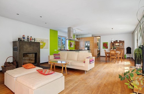 Lustenau Apartment | Loft with Fireplace, Whirlpool, Private Terrace, Garden, and Wi-Fi