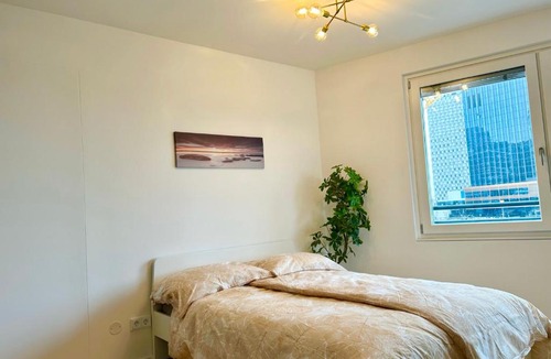 Kaisermuhlen Apartment | Riverfront Apartment with Balcony & AC
