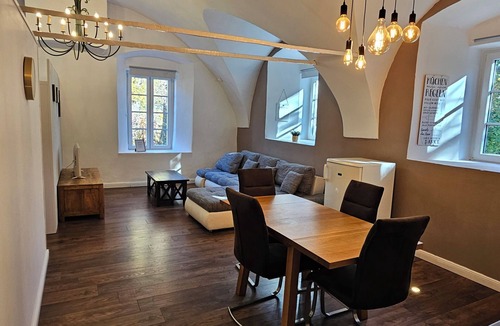 Treffen Apartment | The kitchen: 4-persoonsappartement op een boerderijsetting