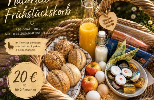 Eltendorf House | Tinyhouse mit Alpakas - Ruhe &Natur Rosmarinzeit Südburgenland-Frühstück zubuchbar