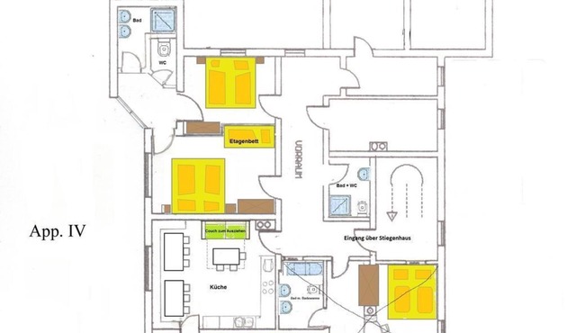 Apartment IV/3 bedrooms/bathroom, toilet - Landhaus Försterlisl in Kleinarl