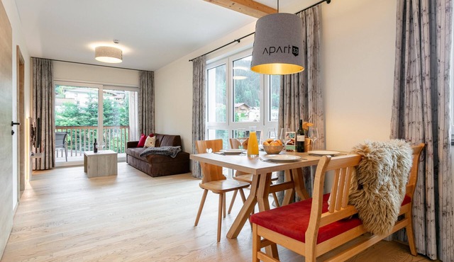 Apartment with a private sauna and a balcony