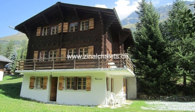 Appartment in a chalet in Zinal - 2 bedrooms with 2 beds - living room - TV broadcasting - kitchen - in Zinal