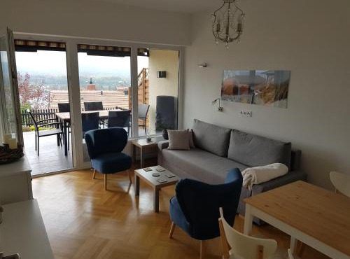 Blick über Krems mit Terrasse in Krems an der Donau