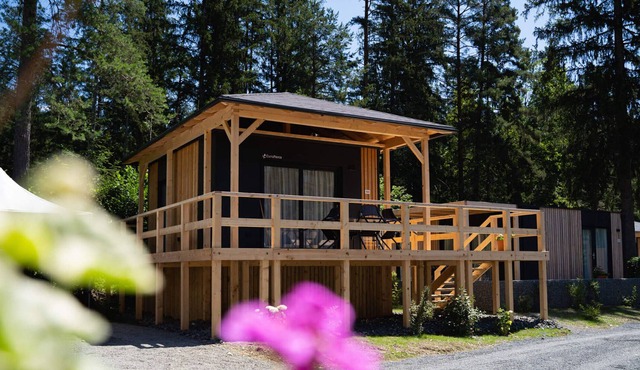 Luxury chalet with ac, in a holiday park near the beautiful Pressegger See