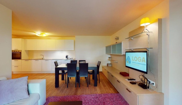 Modern 3½ room flat on the ground floor, approx. in Madulain