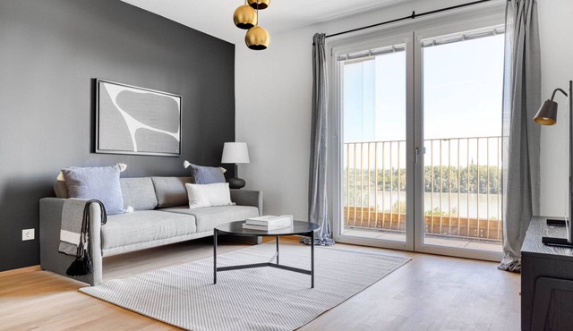 Modern Brigittenau 1BR w/Roof & Pvt Loggia, nr Handeskai, by Blueground