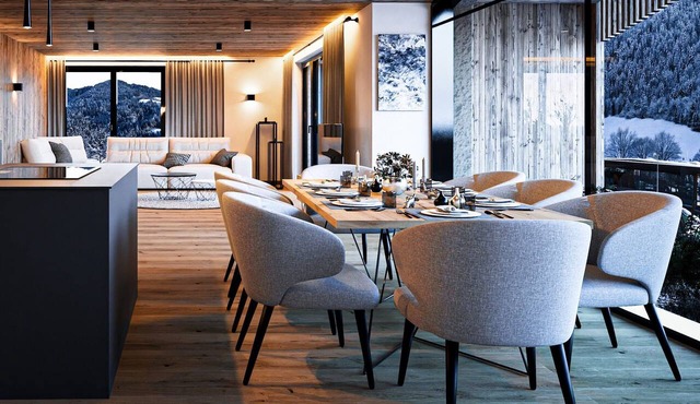 Penthouse with four bedrooms and sauna