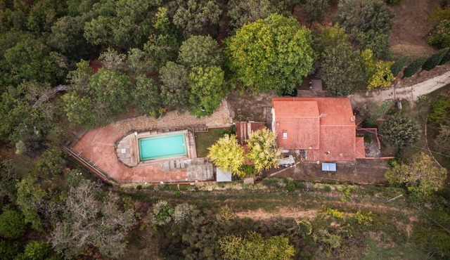 Private Villa with private pool, WIFI, A/C, TV, patio, pets allowed, panoramic view, close to Arezzo in Subbiano