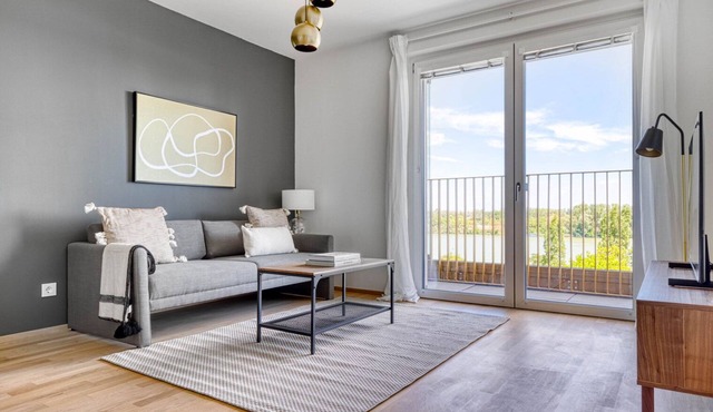 Sleek Brigittenau 1BR w/Roof & Pvt Loggia, nr Handeskai, by Blueground