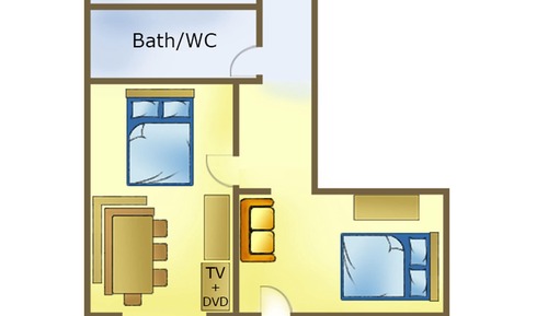 Classic Apartment, 2 Bedrooms (2-4)