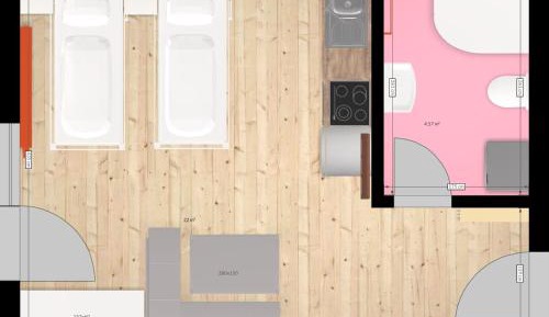 One-Bedroom Apartment with Balcony and Mountain View  