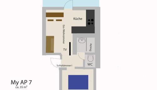 Apartment with Balcony