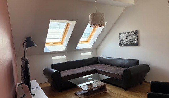 Roof terrace apartment near Reumannplatz (subway)