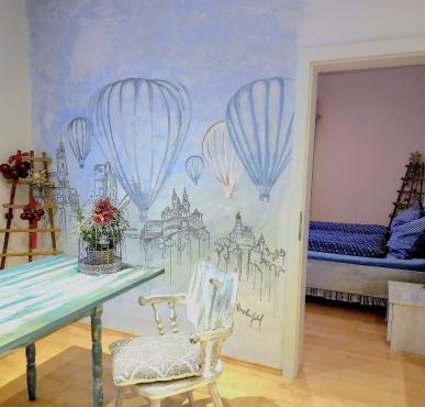 Kunstapartment mit 2 Schlafzimmer Max 4 Personen