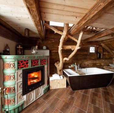 Romantische Hütte